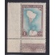 ARGENTINA 1942 GJ 876SG ESTAMPILLA VARIEDAD IMPRESA SOBRE LA GOMA NUEVA MINT ANTARTIDA RARA U$ 100